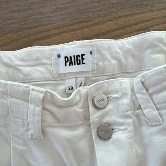 Paige off white ankle denim jeans size 28 - Picture 2 of 7